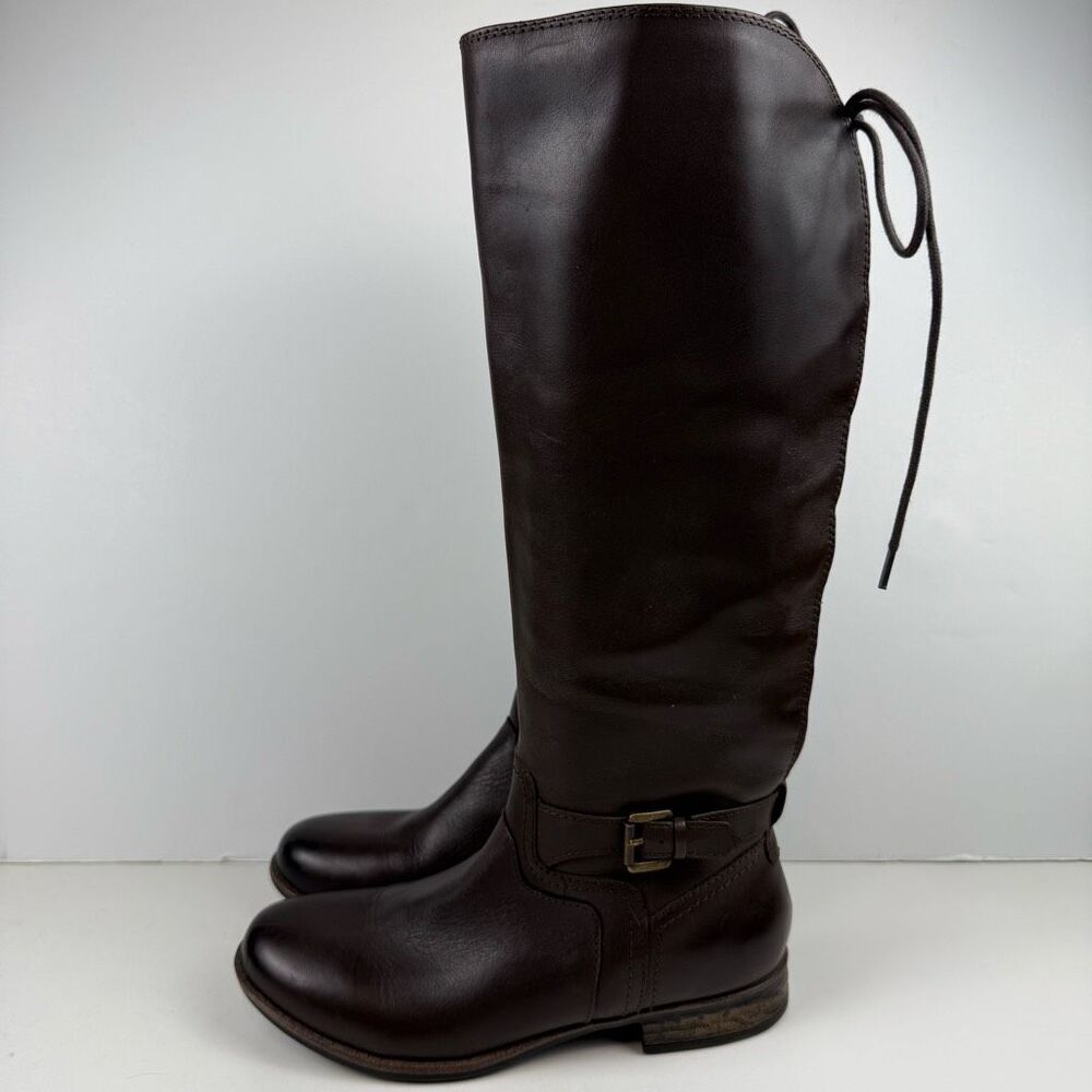 Earth‎ Avani Beaverton Brown Lace Up Riding Boots Size 9